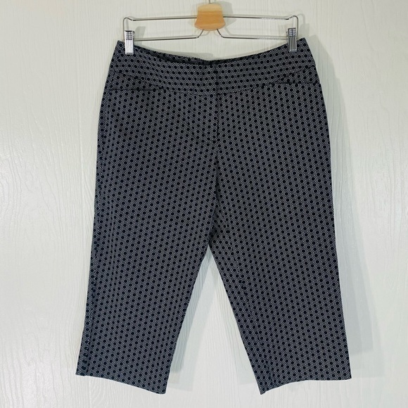 Worthington Pants - Cropped Capri Pants Geometric Print